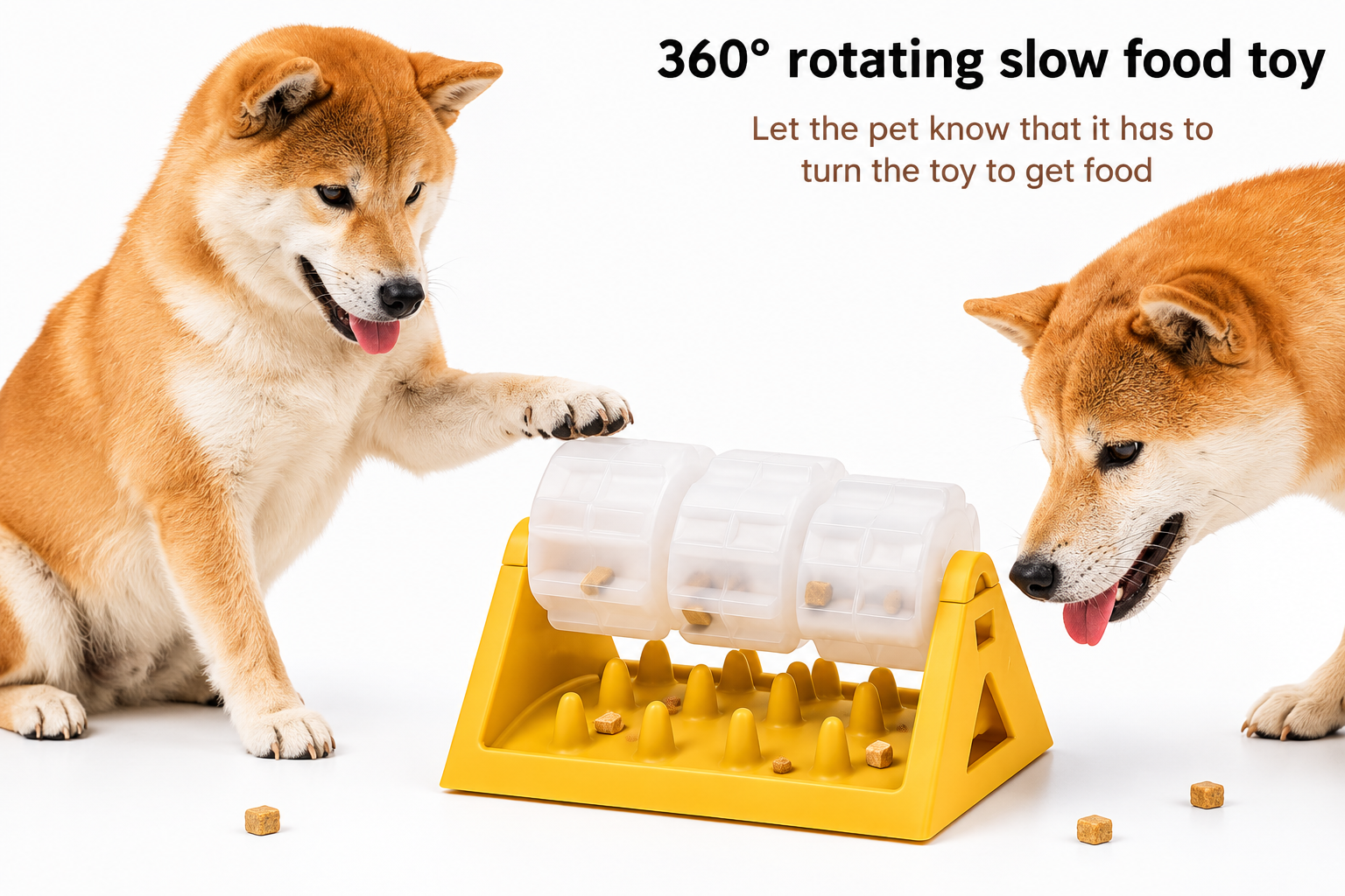Interactive Dog Food Dispenser – Slow Feeding Toy