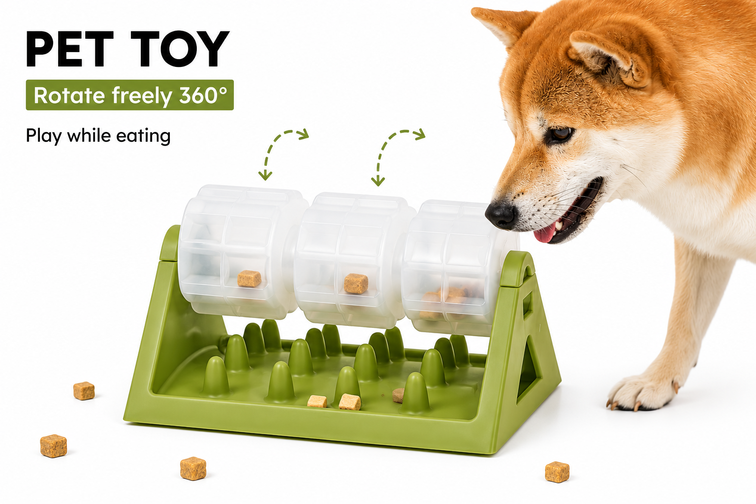 Interactive Dog Food Dispenser – Slow Feeding Toy