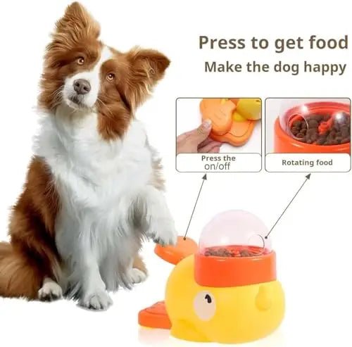 Duck Dog Slow Feeder Toy – Interactive Food Dispenser for Small & Medium Pets - Mivyoo