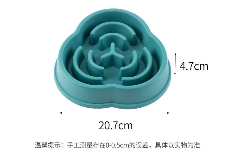 Slow Feeder Dog & Cat Bowl – Anti - Choking Non - Slip Healthy Feeding Bowl - Mivyoo