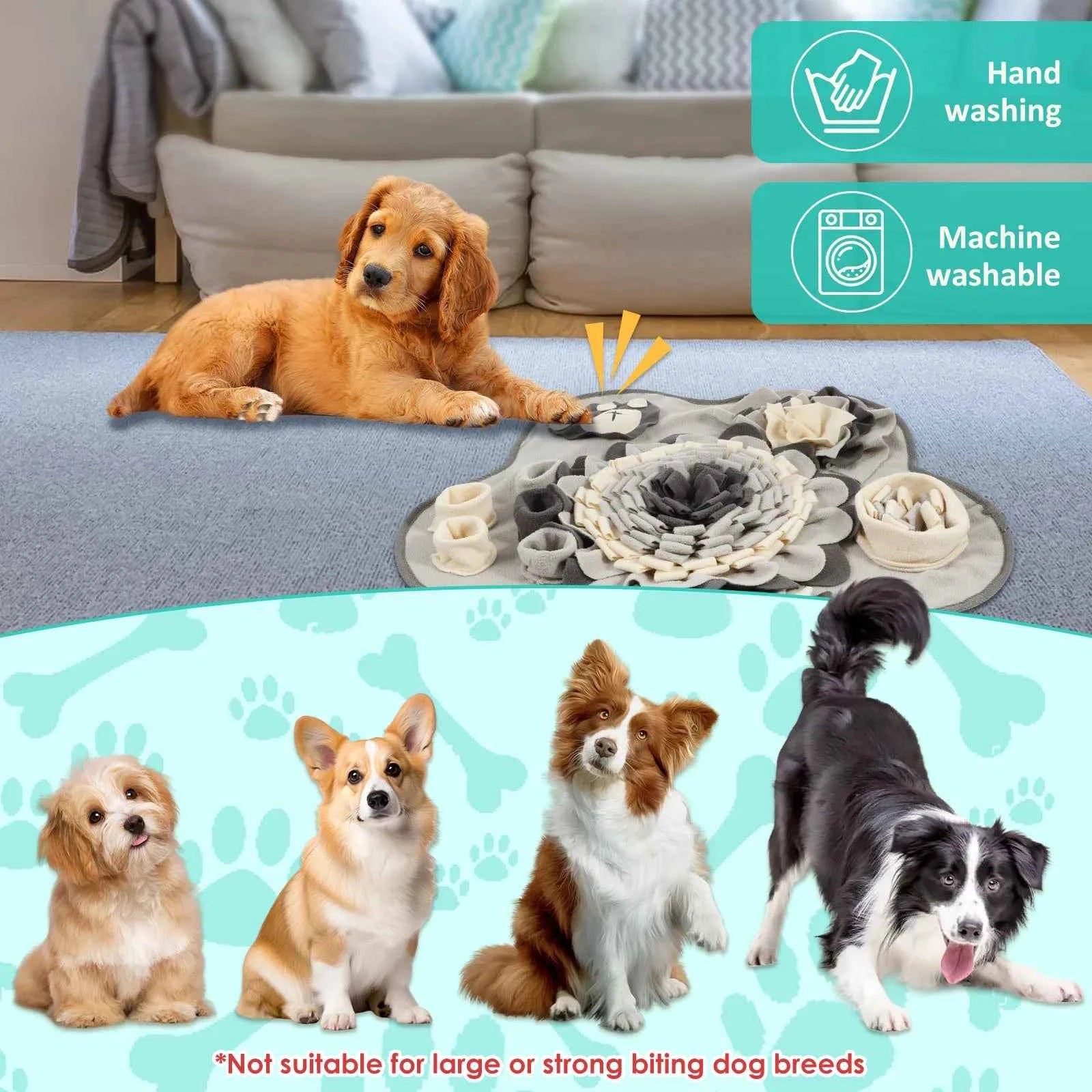 Dog Snuffle Mat – Anxiety Relief Feeding Toy - Mivyoo