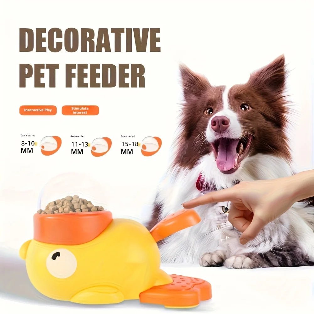 Duck Dog Slow Feeder Toy – Interactive Food Dispenser for Small & Medium Pets - Mivyoo