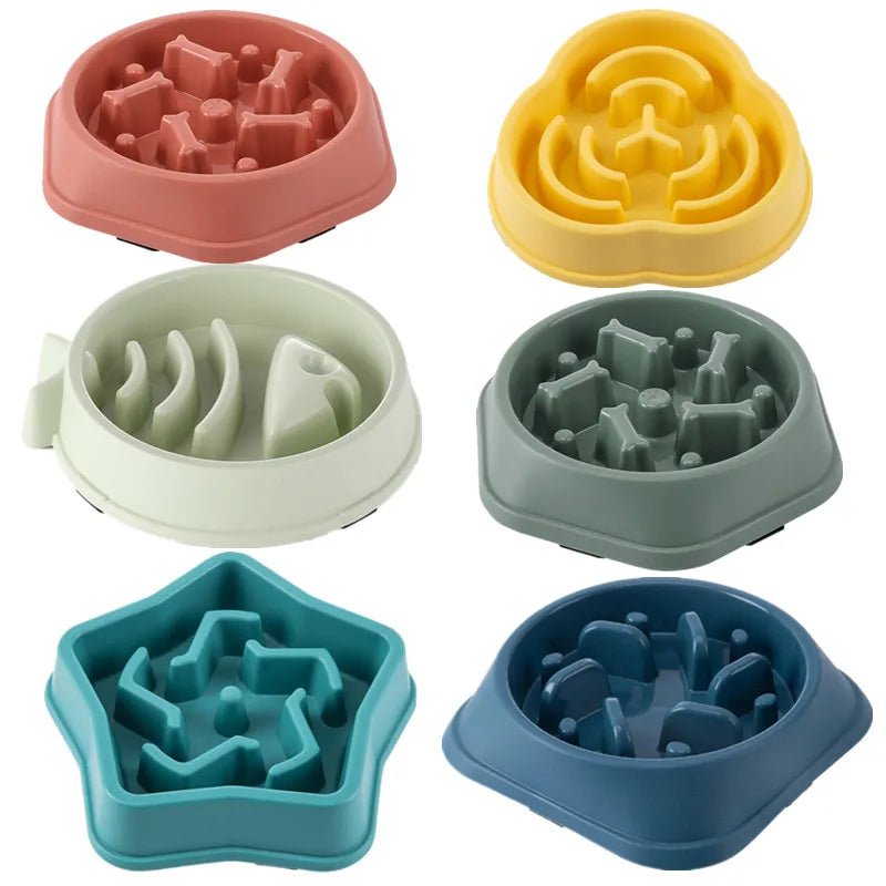 Slow Feeder Dog & Cat Bowl – Anti - Choking Non - Slip Healthy Feeding Bowl - Mivyoo