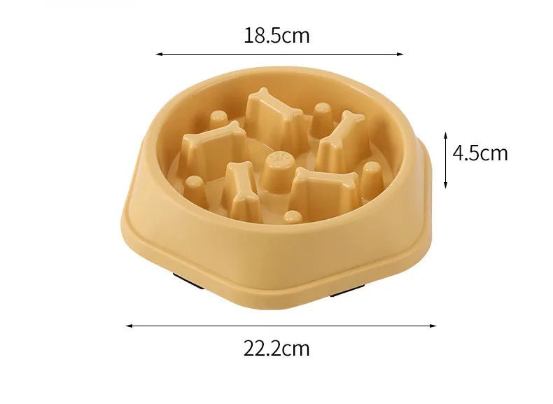 Slow Feeder Dog & Cat Bowl – Anti - Choking Non - Slip Healthy Feeding Bowl - Mivyoo